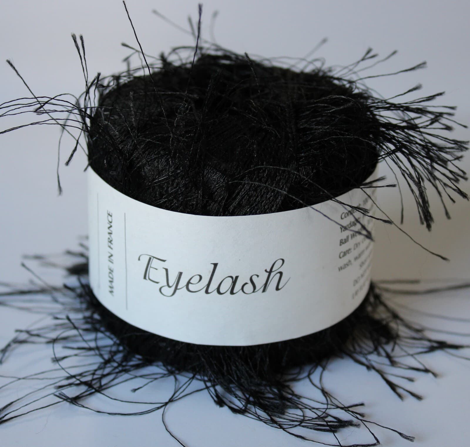 Yarn IronStone Eyelash Novelty Yarn 30g 143yd Color 8 Black