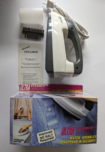 Ultra Steamer As Seen On TV The Iron That Never Burns In Original Box