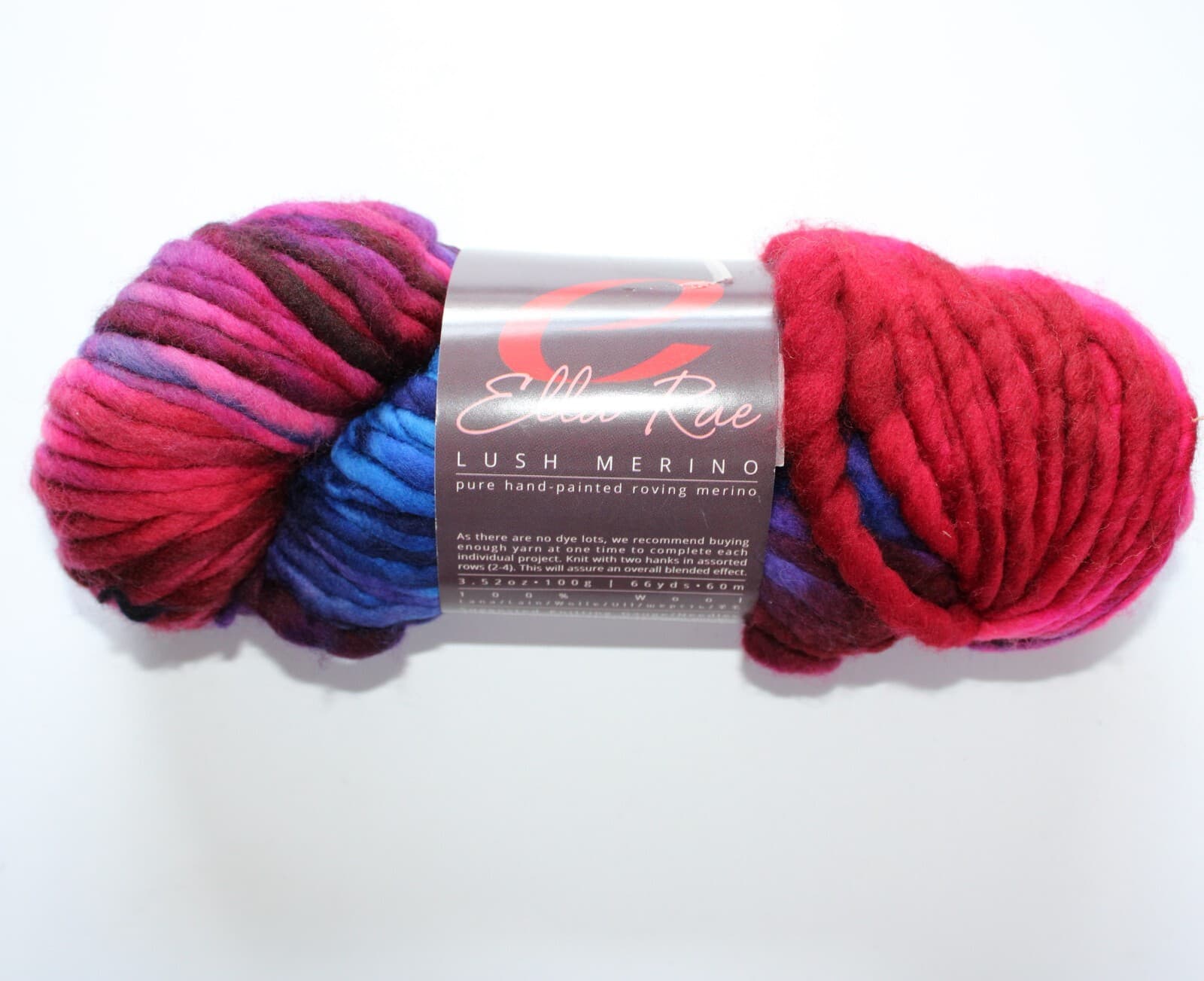 SALE Ella Rae Lush Merino Hand Painted 100% Wool, Col Mix Lush 109 3.5oz, 66yd