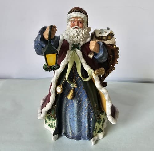 CHRISTMAS Thomas Kinkade SANTA Bag of Toys The Gift From St Nicholas Figurine