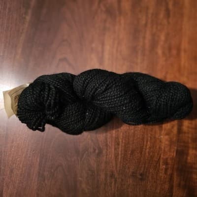Vintage Yarn Ironstone Warehouse New Zealand Black 100% Wool 4.25oz, 310yd