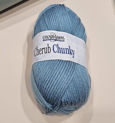 Cascade Farms Yarn Cherub Chunky Nylon Acrylic Teal Col no. 64, 3.5oz, 136.7yd