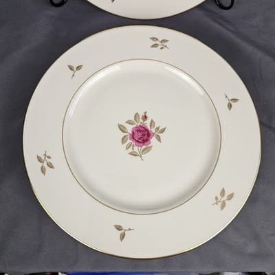 Lenox Rhodora Dinner Plate 10 5/8", P-471 Excellent Condiiton, Pink Rose USA