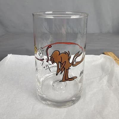 B.C. Ice Age Collectors Series Anteater Johnny Hart * Drinking Glass 1981 Arby's