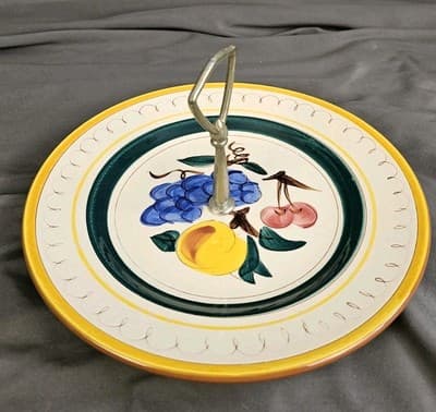 Stangl Pottery Fruit Serving, Dessert Trays, Single Tier