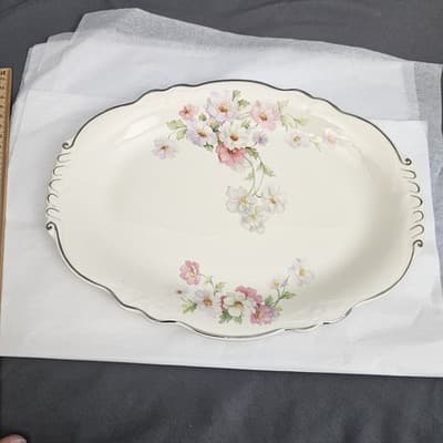 Vintage Homer Laughlin Virginia Rose 11.25 x 8.25 Serving Platter USA