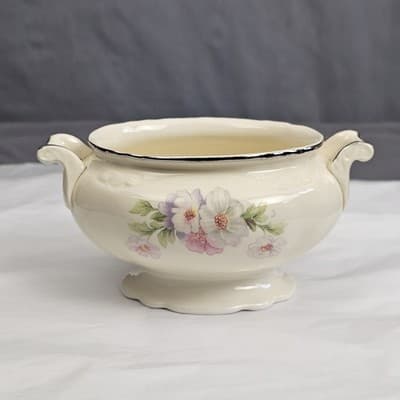 Vintage Sugar Bowl No Lid Homer Laughlin Virginia Rose USA
