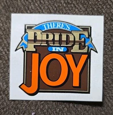 Vintage Joy Manufacturing “There’s Pride in Joy” Decal – Unused Sticker