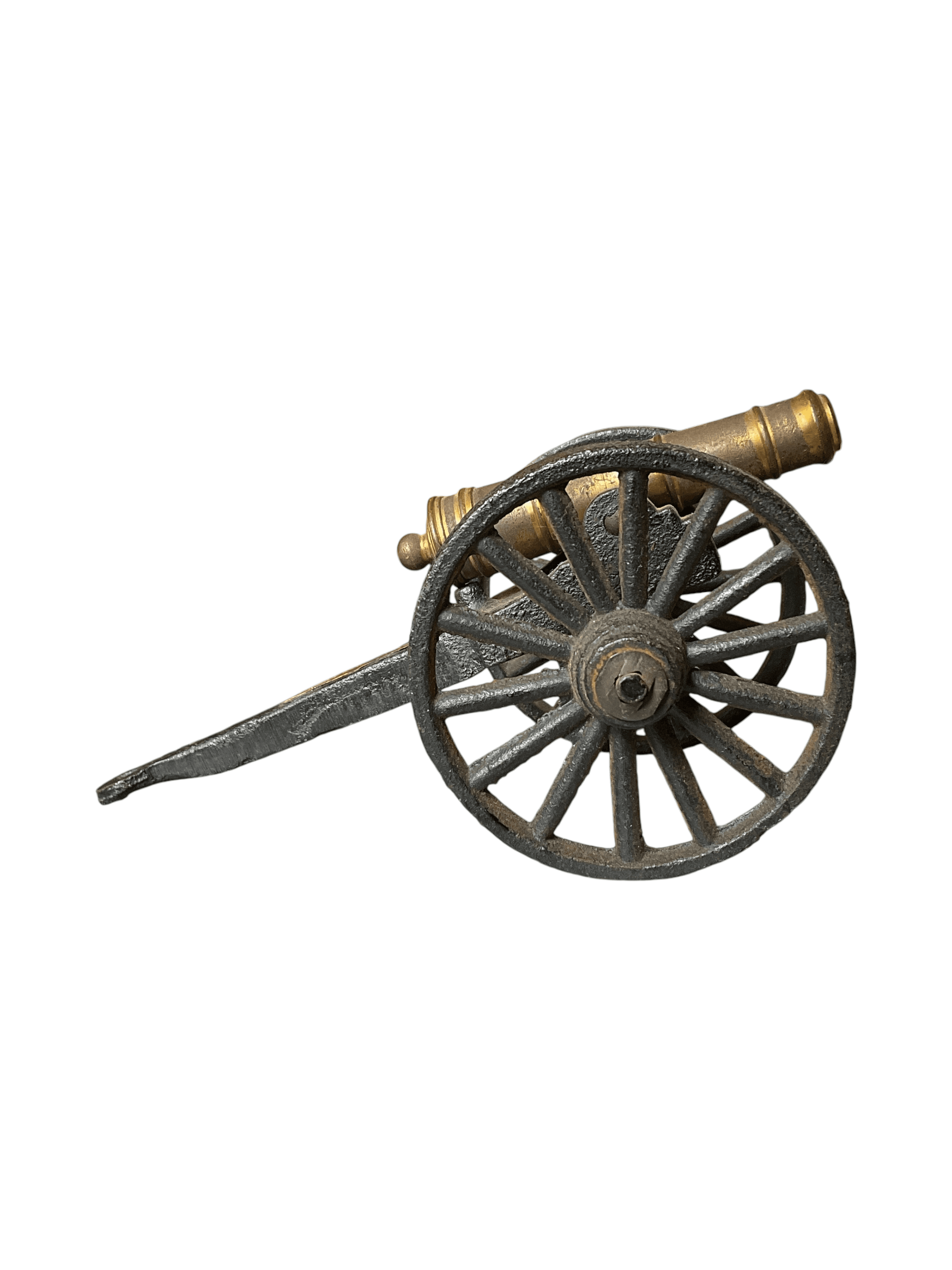 Vintage Cast Iron Miniature Cannon Model