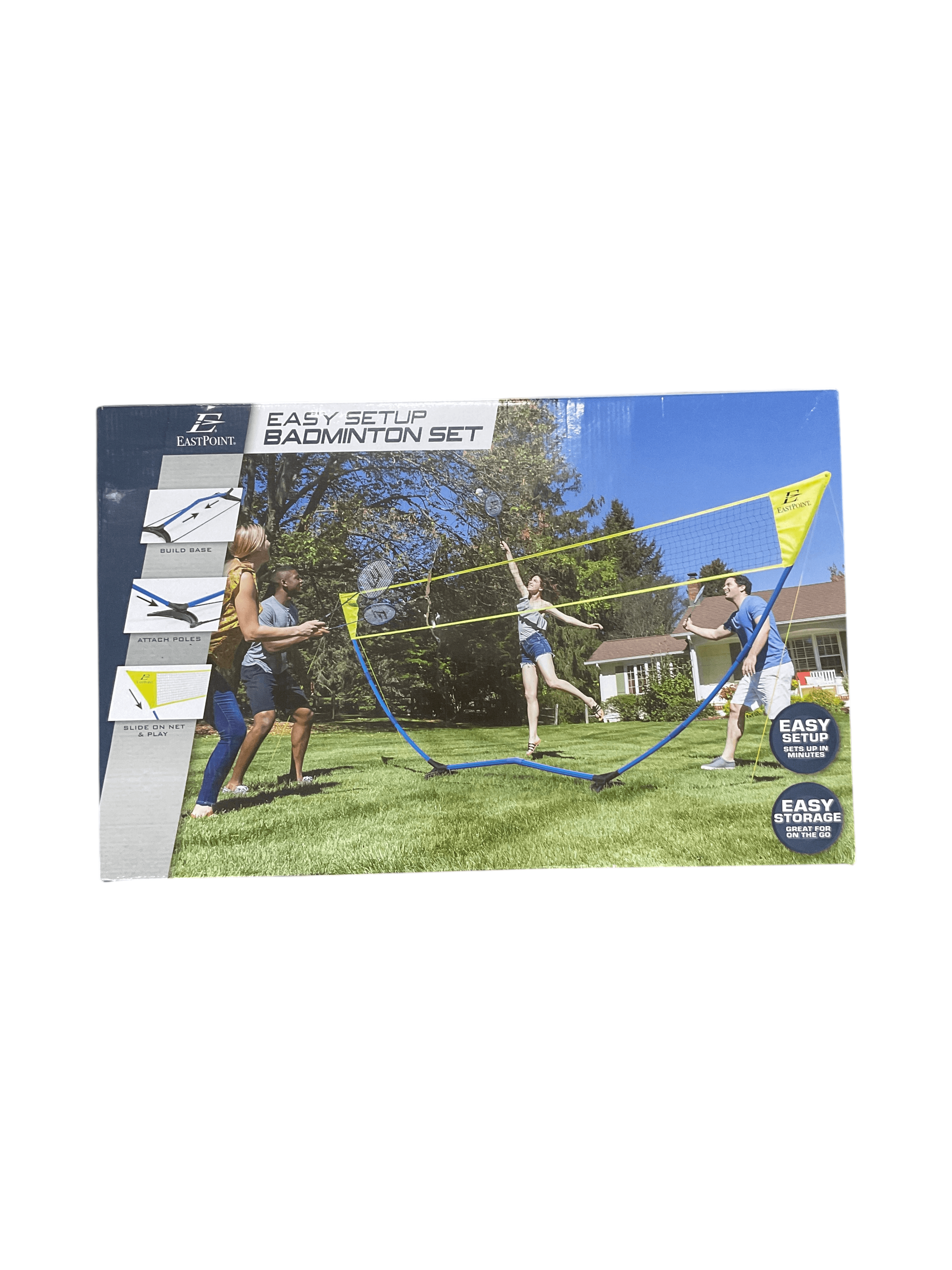 EastPoint Easy Setup Badminton Set with Net and Carry Bag