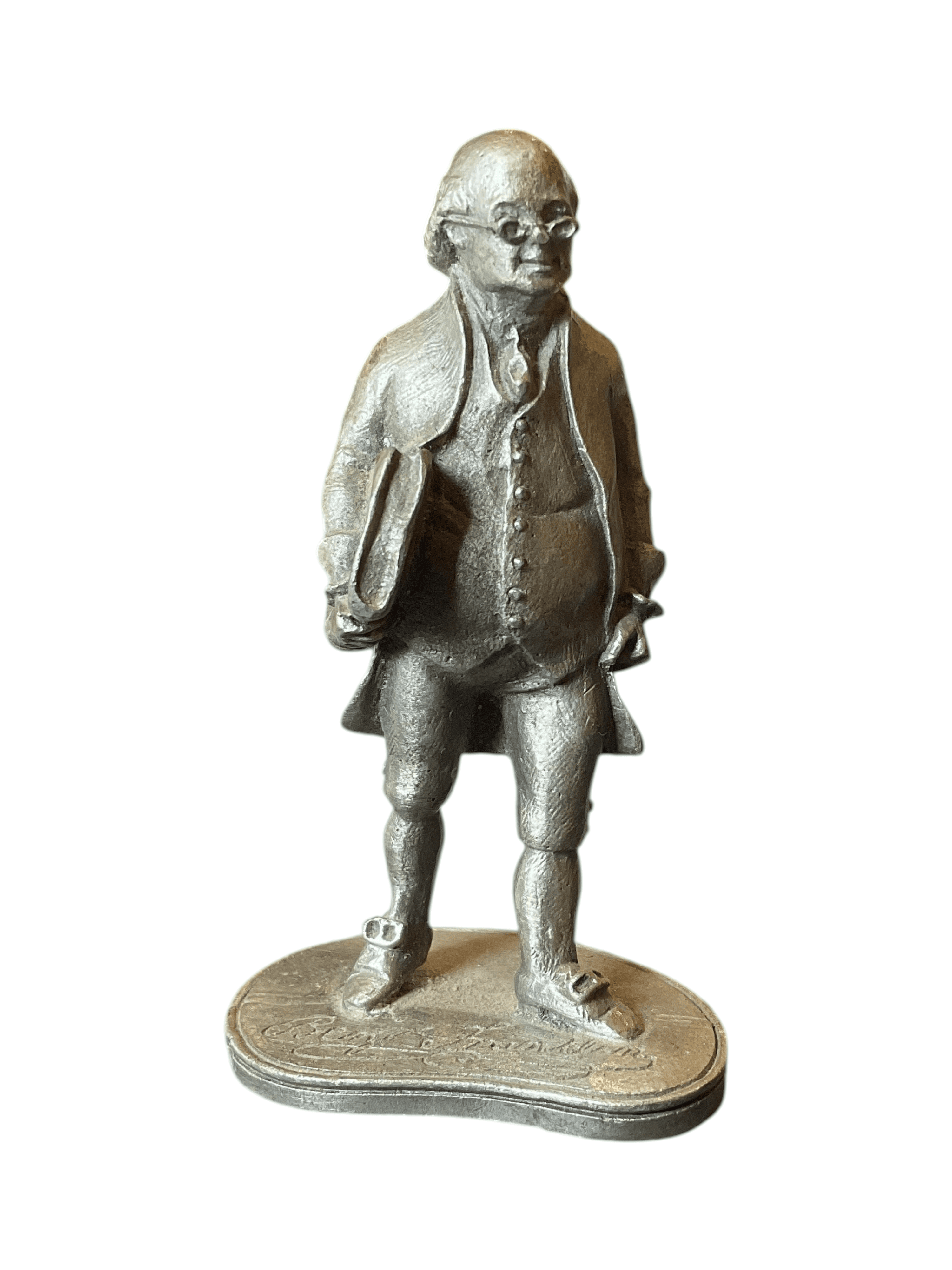 1972 Pewter Ben Franklin Figurine by R.W. Easton