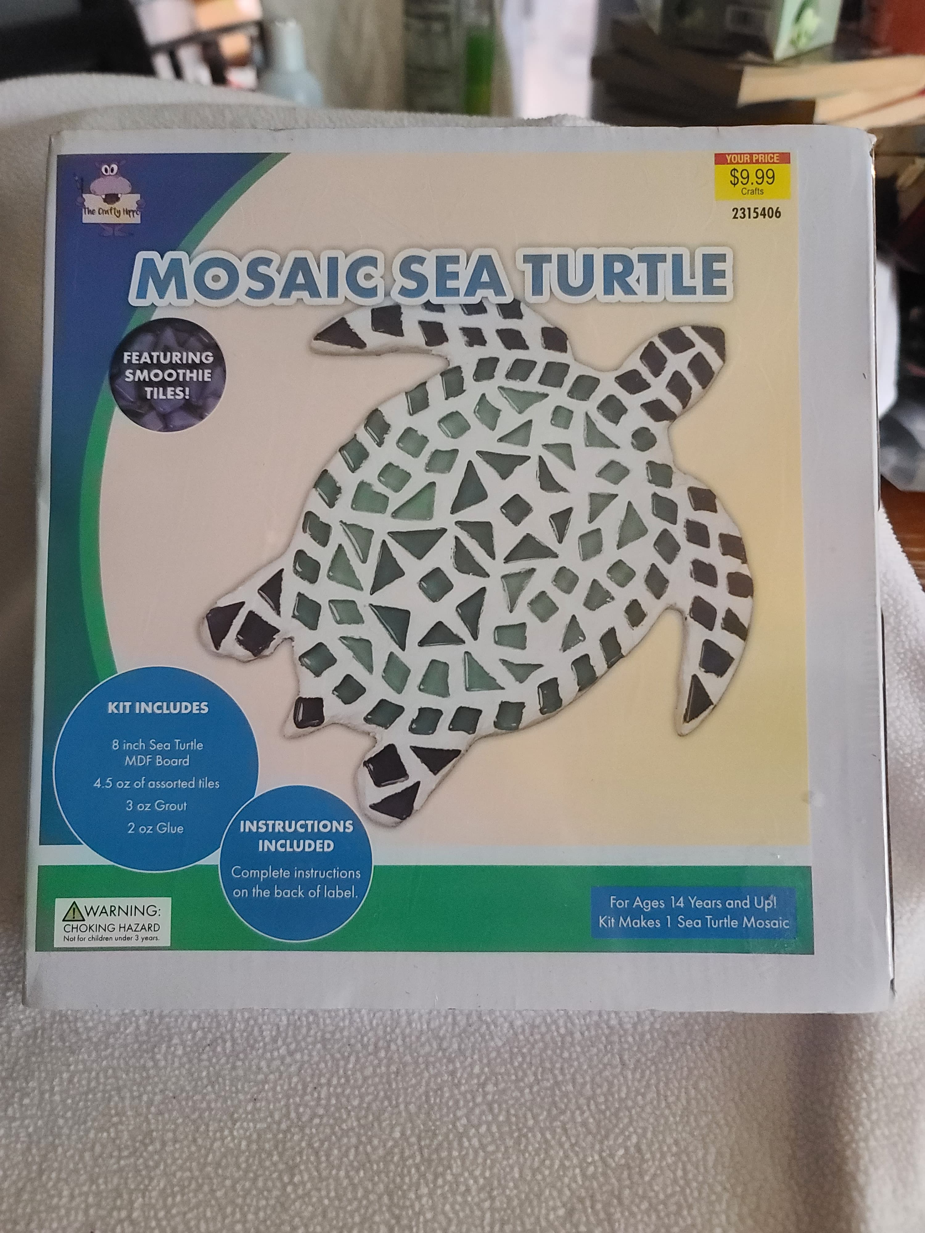 Mosaic Sea Turtle Craft Kit with Smoothie Tiles