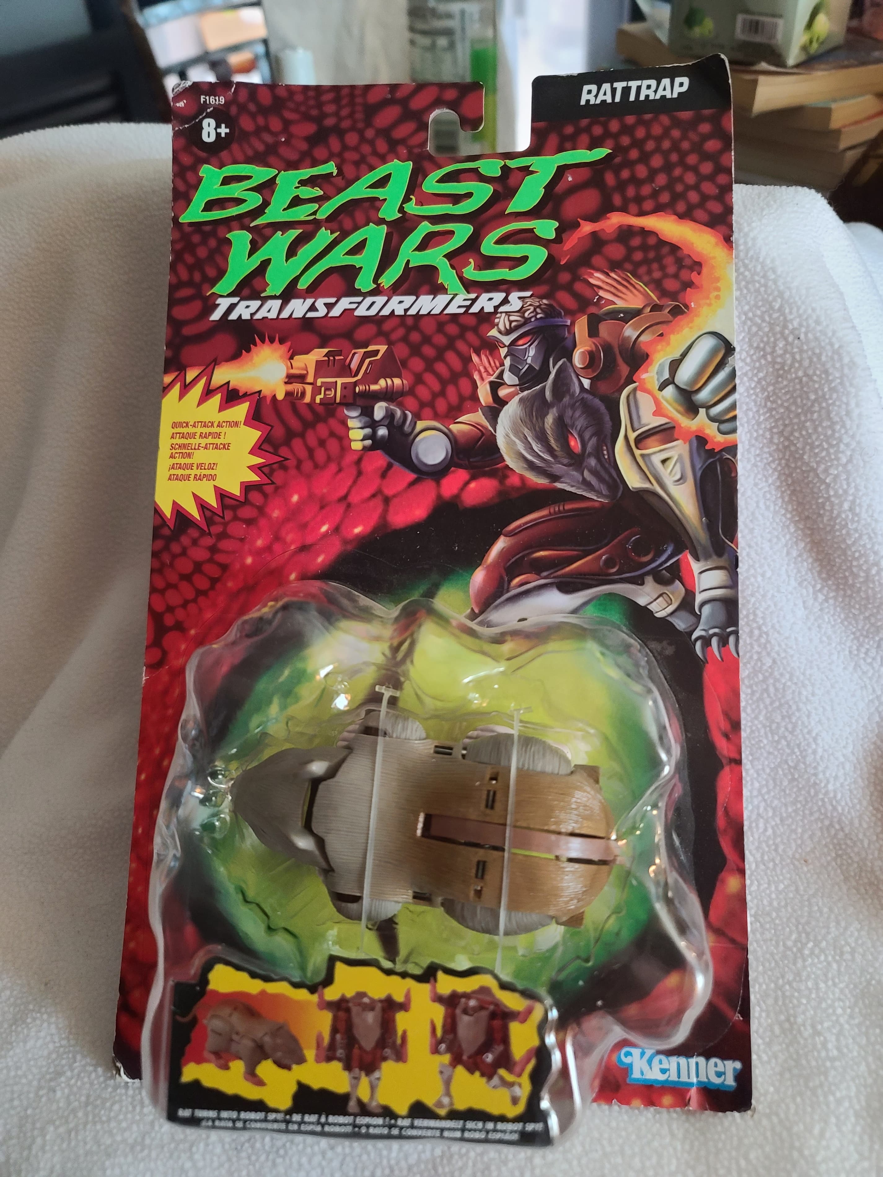 Transformers Vintage Beast Wars Rattrap Action Figure, 2021 Kenner Reissue NEW Figure