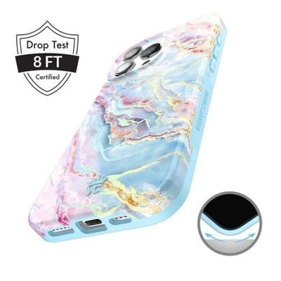 Velvet Caviar Holo Moonstone Marble iPhone Case iPhone 16 Pro, NEW