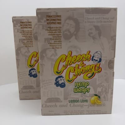 Wraps by Cheech & Chong (2 Pack Box of 25 Each 100 Wraps Total) Lemon Love