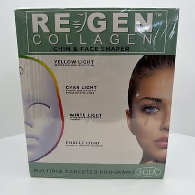 Re-Gen IGIA Facial LED Light Therapy Mask 7 Settings Collagen Production Sealed