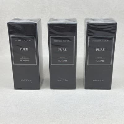 3 PACK FM PURE 457 Fragrance for Him by Federico Mahora Pure Collection 1.7oz