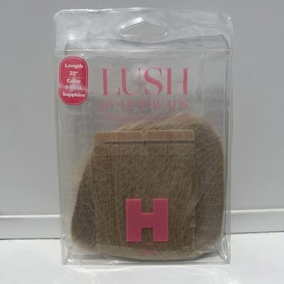 Hotheads Tape In Extensions LUSH Originals 22” 20 Pieces Sapphire #613A NEW
