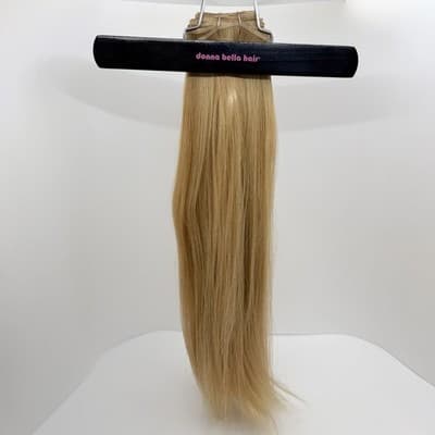 Donna Bella Hybrid Weft Extension Full Pack 18” #7/9 Rosegold Blend New Remy