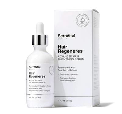 SeroVital Advanced Hair Thickening Serum Hair Regeneres Raspberry Ketones 2oz