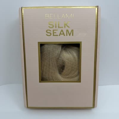 BELLAMI Silk Seam 18” Hair Clip In Beige Blonde N #90 4 Pieces Remy Human Hair