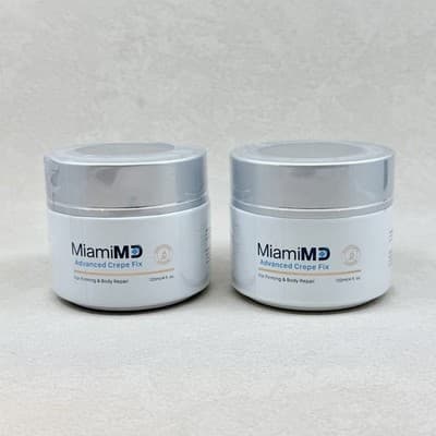 2 PACK 4oz MiamiMD Miami MD ADVANCED CREPE FIX For Firming Body SEALED NO BOX