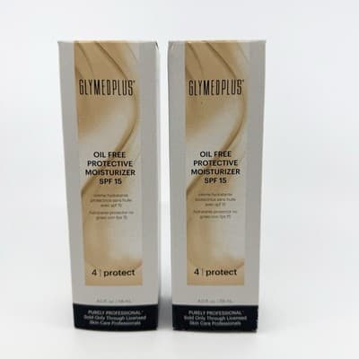2 Pack GlymedPlus Protective Moisturizer SPF 15 Facial Treatment Luxury NEW