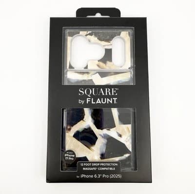 Square By Flaunt Case iPhone 17 PRO Brown Abalone Shell Pattern NEW SEALED