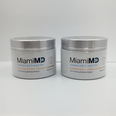 2 PACK 6oz MiamiMD (Miami MD) NEW ADVANCED CREPE FIX For Firming & Body Repair