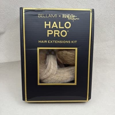 Bellami Halo Pro Hair Extension 16” Bronzed Caramel Blonde Marble Blend NEW