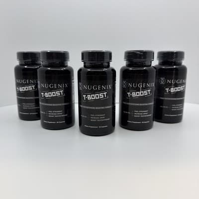 5 PACK Nugenix T Boost Testosterone Booster Supplement 180 Capsules NEW SEALED