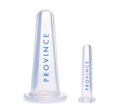Province Apothecary Sculpting + Toning Facial Cupping Set – 2 Silicone Cups NEW
