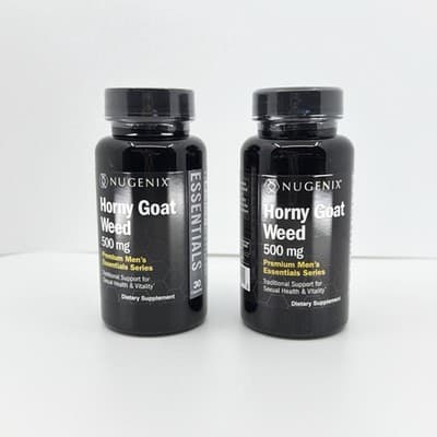 2 - PACK Nugenix Horny Goat Weed 500 mg - 30 Capsules EXP 03/2027