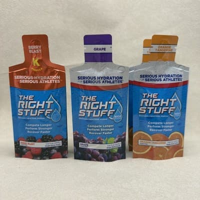 The Right Stuff Electrolyte Drink Mix Variety Pack Orange Grape Berry Blast NEW
