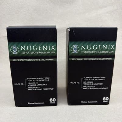Nugenix 2 PACK Men's Daily T- Multivitamin 120 Tablets 60 Servings New Sealed