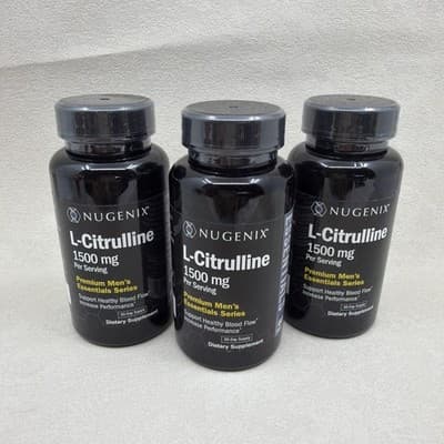 Nugenix L-Citrulline 3 PACK Supplement for Enhanced Blood Flow Men’s Series New