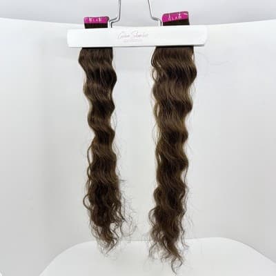 2x Glam Seamless 20” Curl 3A Tape in Hair Extensions #3 Chocolate Brown NEW
