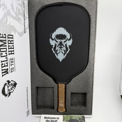 Bison Paddles Pickleball Paddles THE PEAK Raw Carbon Face Foam Injected NEW $149