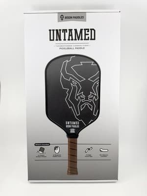 Bison Paddles Pickleball Paddles UNTAMED Raw Carbon Face Foam Injected NEW $149
