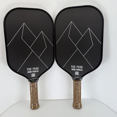 2 PACK Bison Paddles Pickleball Paddles THE PEAK Raw Carbon Face Foam NEW