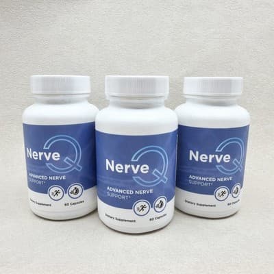 Nerve Q Supplement Premium NerveQ for Nerve Health Support NEW 3 Pack SEALED