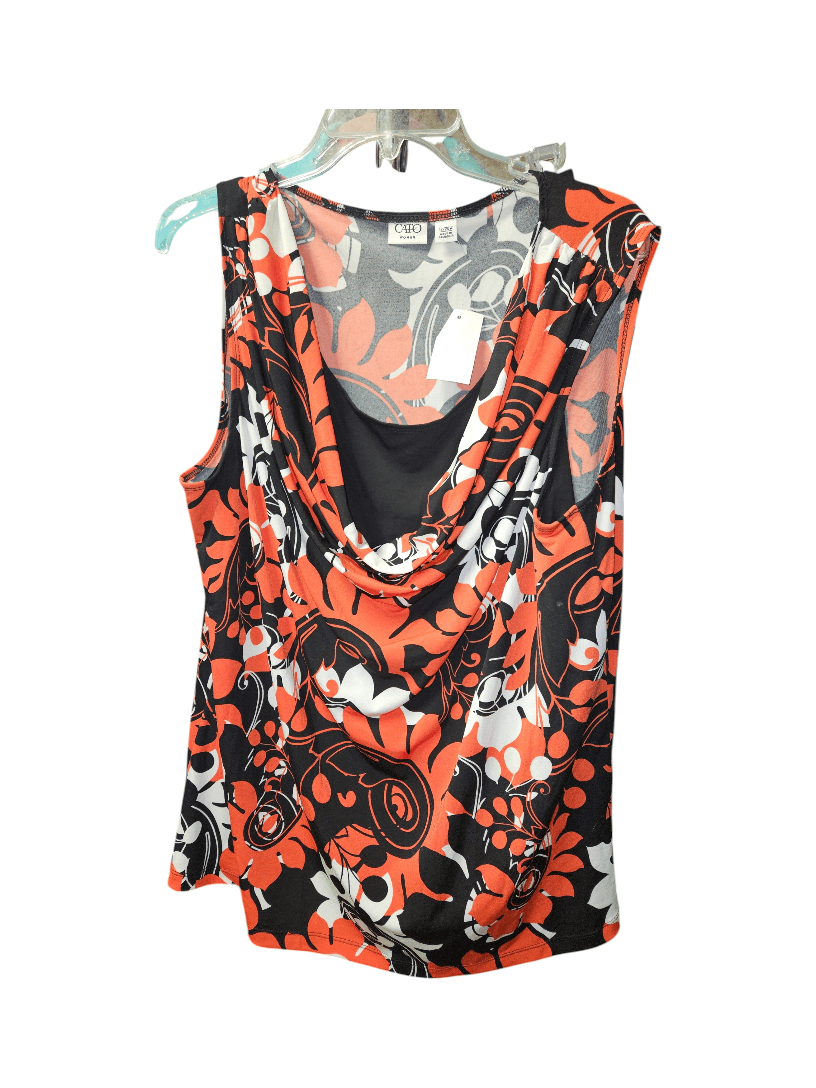 Cato Women's Sleeveless Floral Top Size 18/20