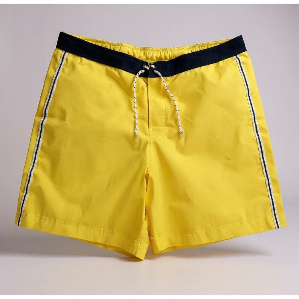 Vintage Polo Sport Ralph Lauren Swim Trunks Yellow Mesh Lined Mens L