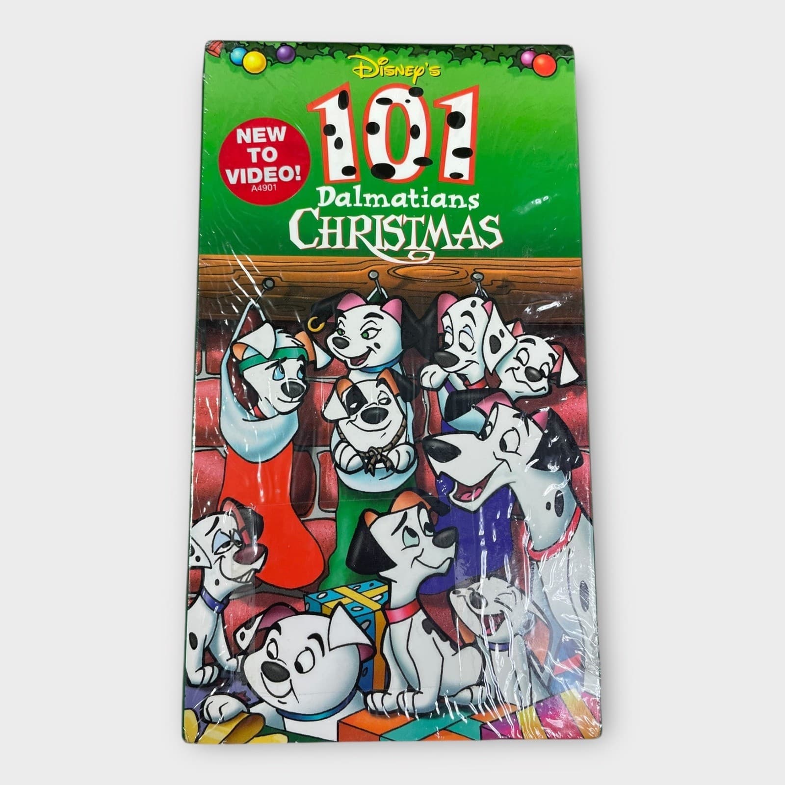 Disney's 101 Dalmatians Christmas VHS Tape New Sealed Vintage Collectible