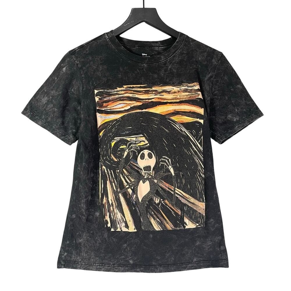 Tim Burton Nightmare Before Christmas Sally Graphic Tee Acid Wash XS Disney