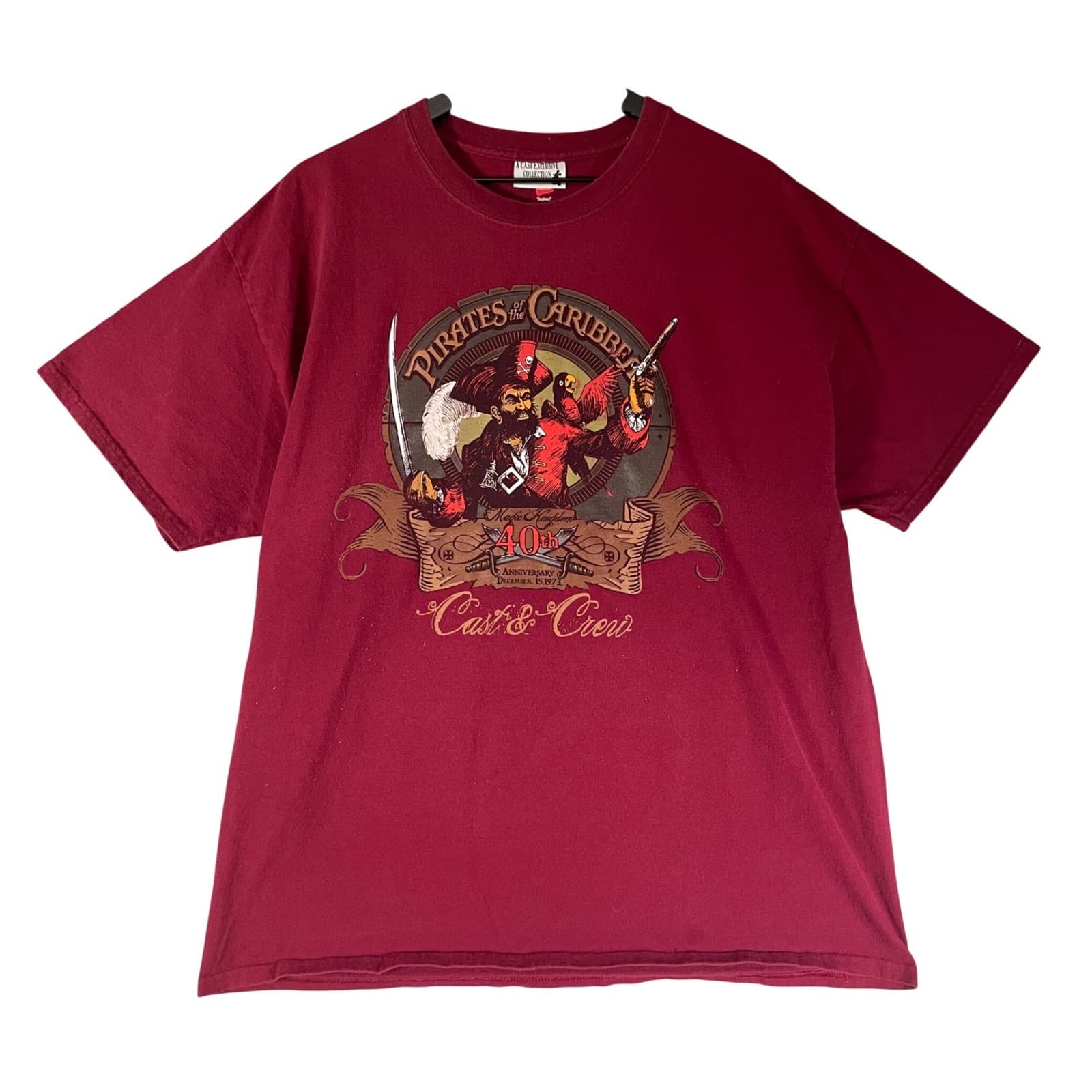 Pirates of the Caribbean Shirt XL Disney Cast Exclusive 40th Anniversary WDW Tee