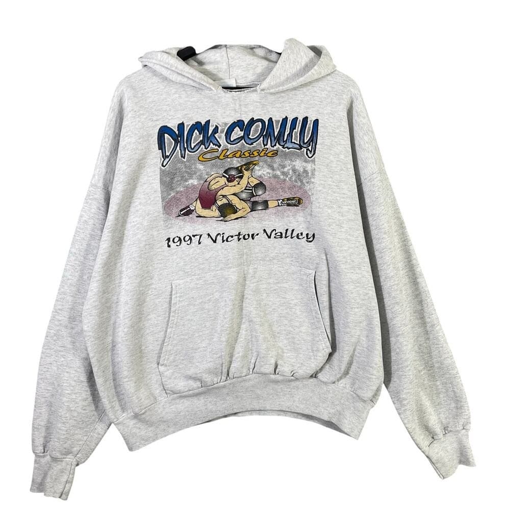 Vintage 1997 Dick Comly Classic Wrestling Hoodie Hanes Activewear XXL