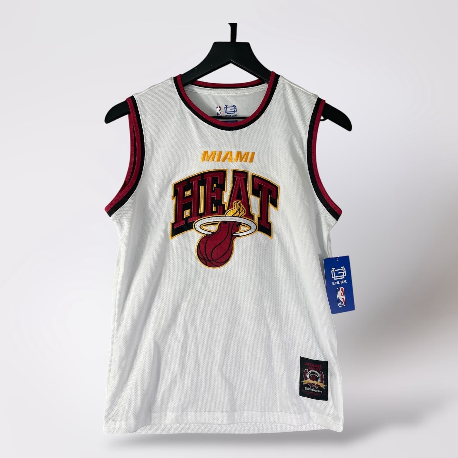 Miami Heat Youth NBA Basketball Jersey White Ultra Game Size 14-16