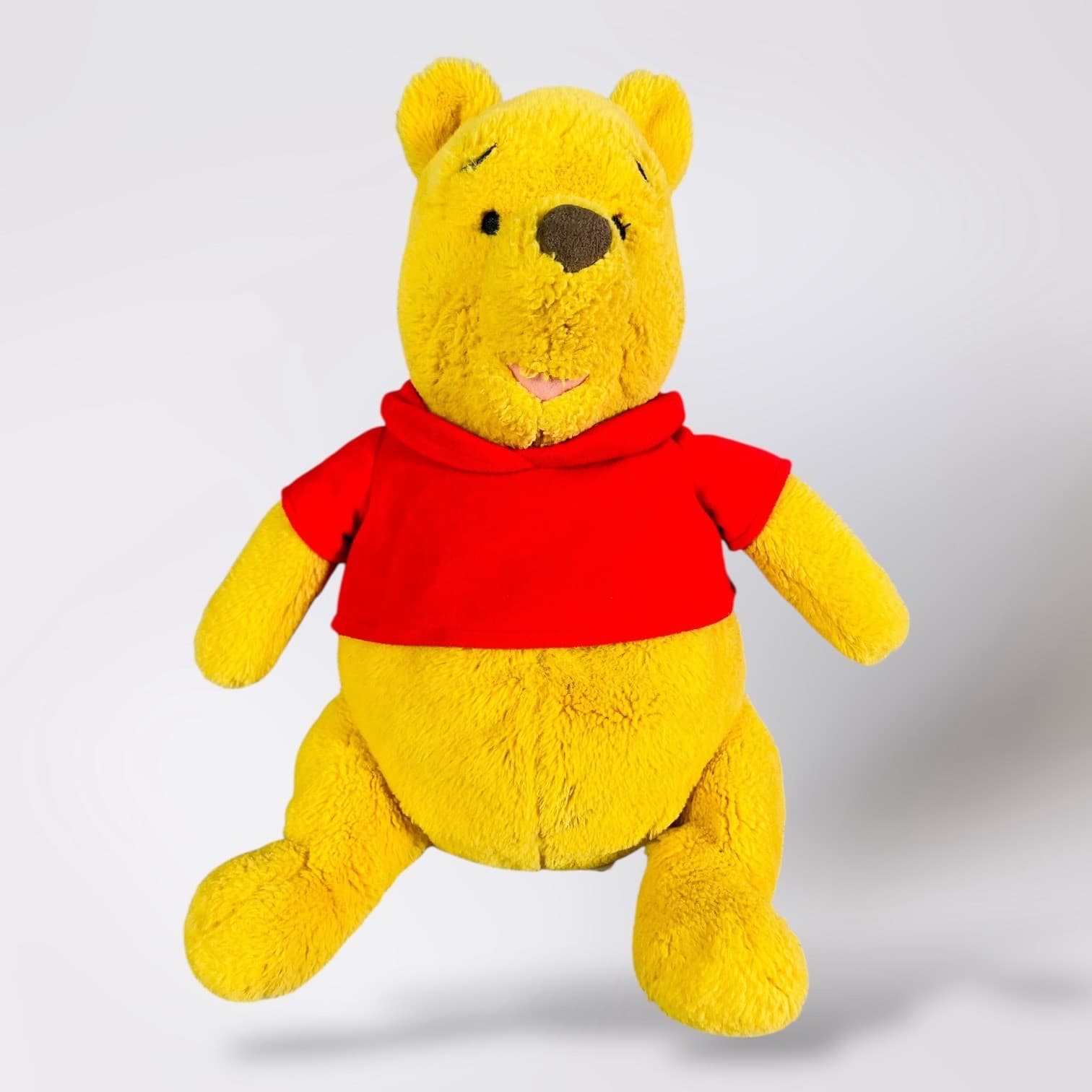 Disney Winnie the Pooh Plush Doll Stuffed Animal Yellow Red Shirt Gift Toy
