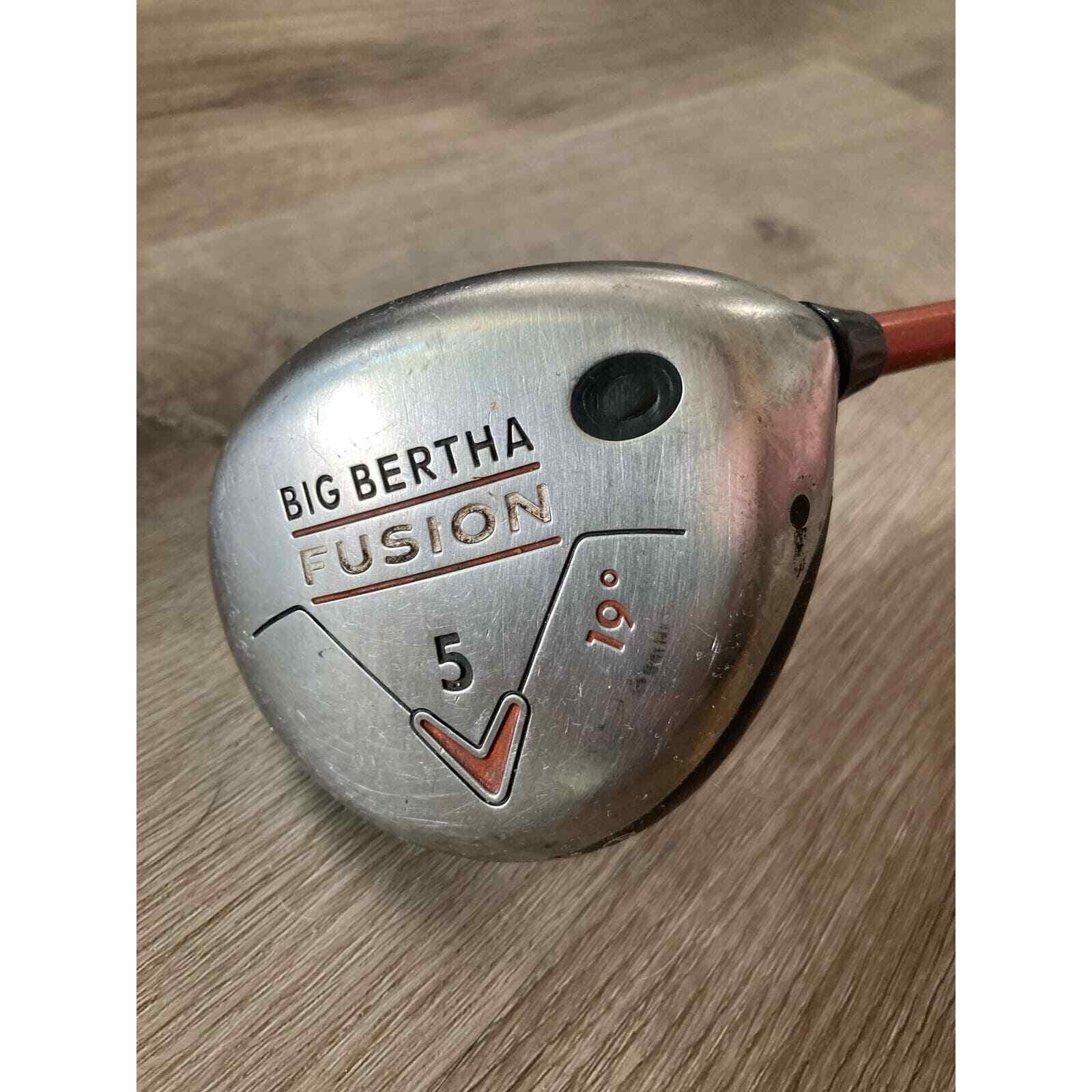 Callaway Big Bertha Fusion 5 Wood 19 Degree Stiff Graphite Shaft Right Hand Golf